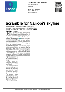 Scramble for Nairobi`s skyline