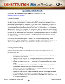 Episode Four: Student Guide