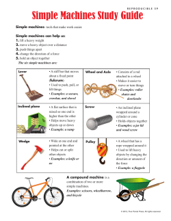 Simple Machines Study Guide