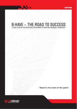 B-HAVE &ndash; The Road to Success