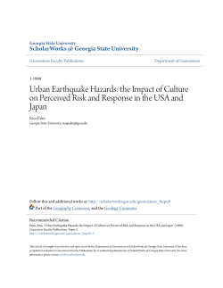 Urban Earthquake Hazards: the Impact of
