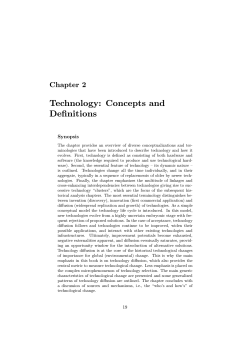 Technology: Concepts and Definitions