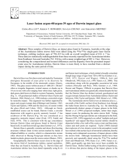 Laser fusion argon-40/argon-39 ages of Darwin impact glass