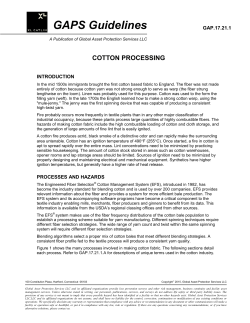 Cotton Processing