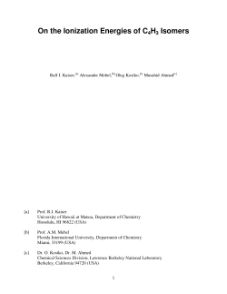 On the Ionization Energies of C4H3 Isomers