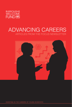 advancing careers - Burroughs Wellcome Fund