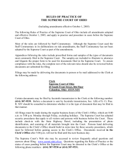 rules of practice of the supreme court of ohio