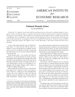 EEB 9.05 - EminentDomain - American Institute for Economic