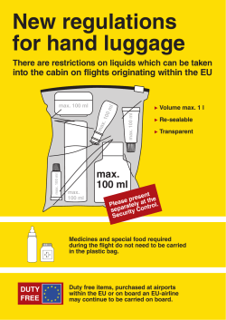 baggage regulations