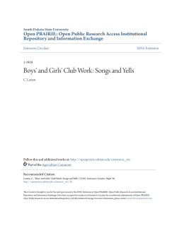 Boys` and Girls` Club Work: Songs and Yells - Open PRAIRIE