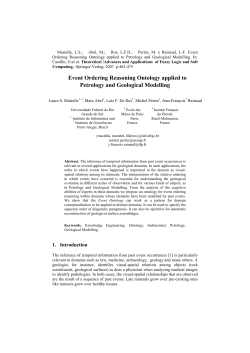 Event Ordering Reasoning Ontology applied to Petrology - Inf