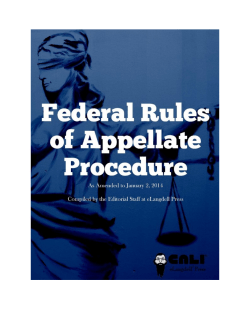 Federal Rules of Appellate Procedure