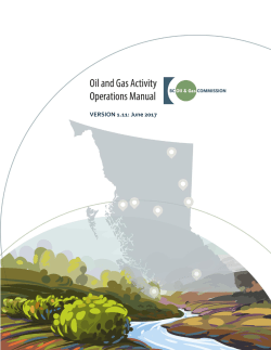 Oil and - BC Oil and Gas Commission