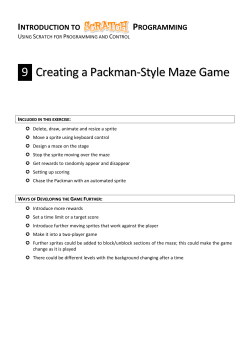 Creating a Packman-Style Maze Game 9