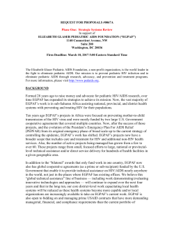 Formed 28 years ago to raise money and advocate for pediatric HIV
