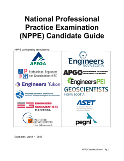(NPPE) Candidate Guide