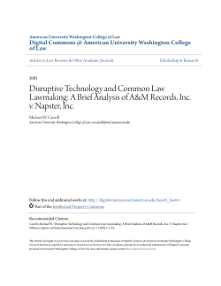 Disruptive Technology and Common Law Lawmaking