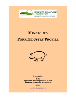 Minnesota Pork Industry Profile - mda.state.mn.us