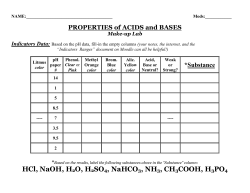 Properties of Acids and Bases Make-up Lab File