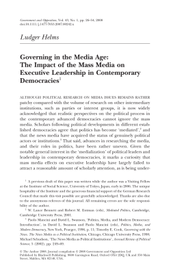 The Impact of the Mass Media on Executive Leadership in