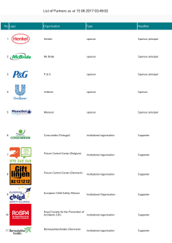 List of Partners as at 27 02 2017 08:54:24