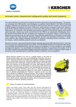 Accurate colour measurement safeguards quality and brand presence