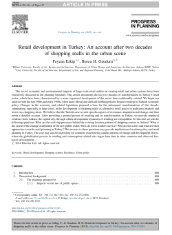 Retail development in Turkey: An account after two decades of