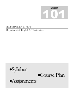 Syllabus - John Repp