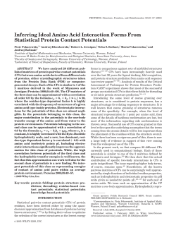 Inferring ideal amino acid interaction forms from statistical