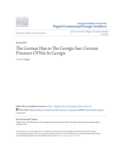 German Prisoners Of War In Georgia