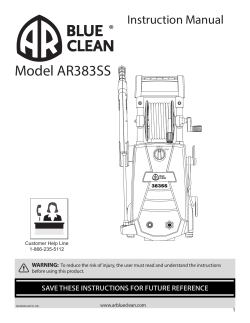 Model AR383SS - AR Blue Clean