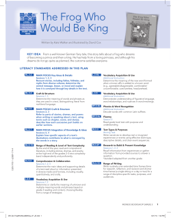 The Frog Who Would Be king