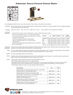 Info Sheet with Part Numbers