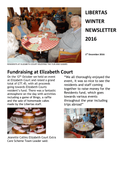 LIBERTAS WINTER NEWSLETTER 2016
