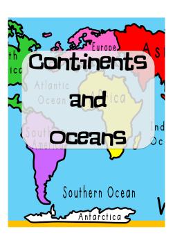 Continents and Oceans - A Moment in our World