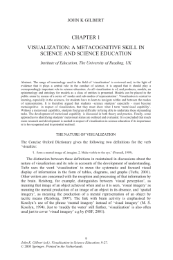 VISUALIZATION: A METACOGNITIVE SKILL IN SCIENCE AND