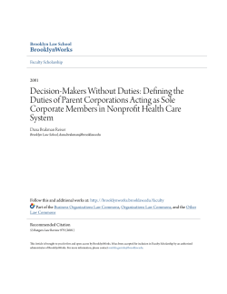 Decision-Makers Without Duties: Defining the