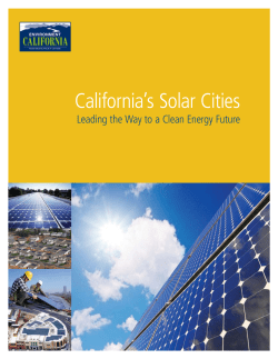 California`s Solar Cities