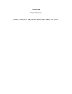 The Portage Russell Chesham Painting, The Portage, is