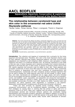 The relationship between carotenoid type and skin color in the