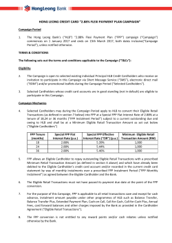 hong leong credit card “2.88% flexi payment