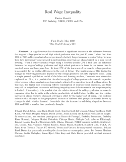 Real Wage Inequality - Econometrics Laboratory, UC Berkeley