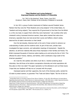Page 1 of 5 &ldquo;Most Obedient and Loving Subjects:&rdquo; Impressed