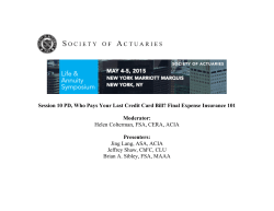 Session 10 PD, Who Pays Your Last Credit Card Bill?