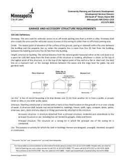 Garages and Accessory Structures