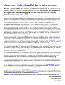 Put this Himalayan Crystal Salt &ldquo;rock&rdquo; in a small glass jar and fill it