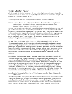 Sample Literature Review
