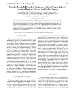 Ionization Potentials, Dissociation Energies and Statistical