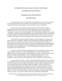 Introduction and Overview - Center for the Humanities