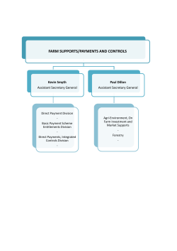 Business Area 1 - Farm Supports/Payments and Controls